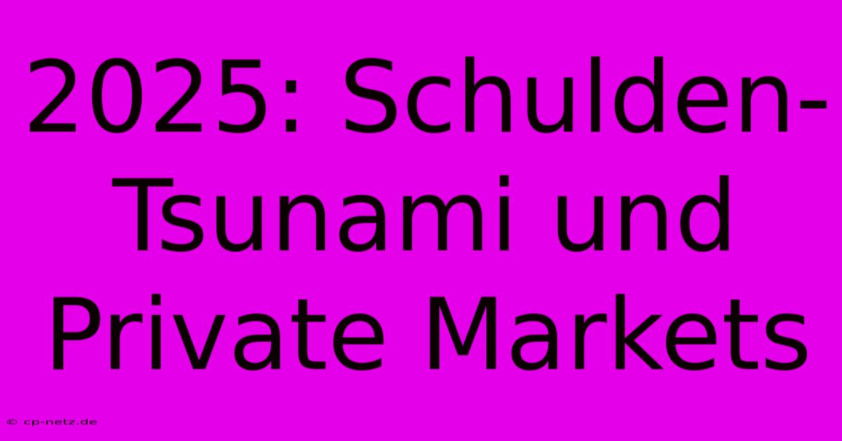 2025: Schulden-Tsunami Und Private Markets