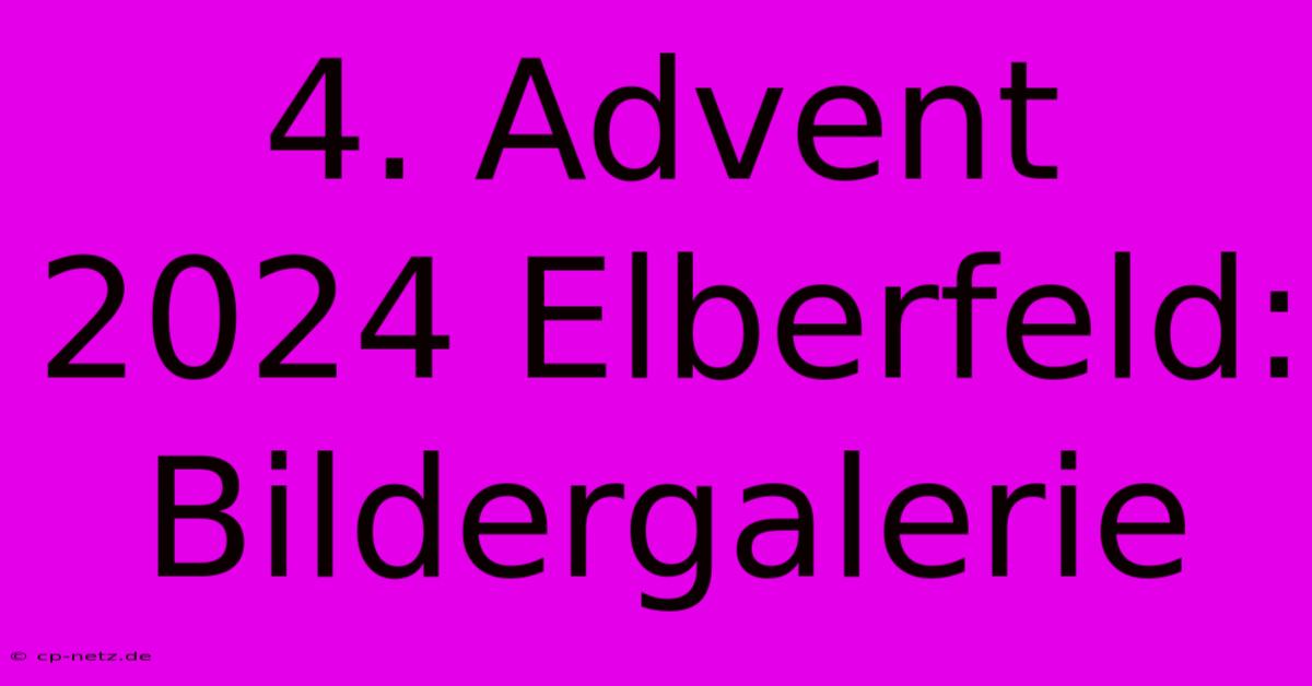 4. Advent 2024 Elberfeld: Bildergalerie