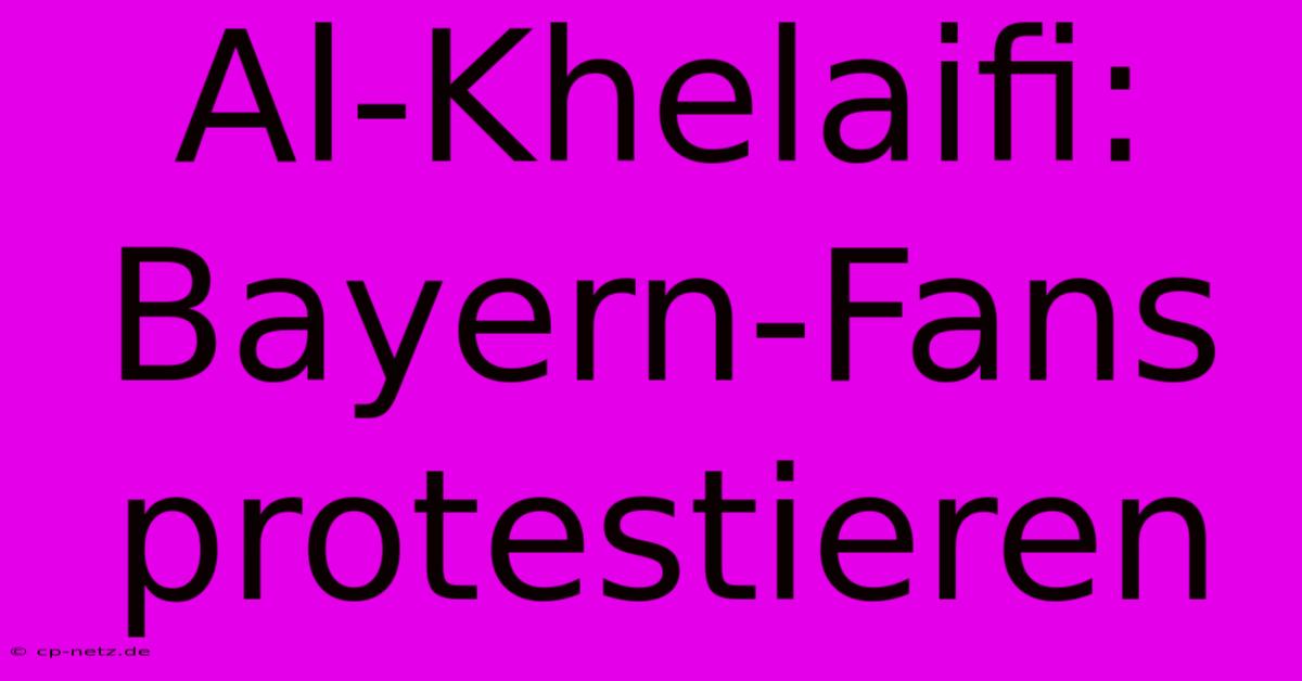 Al-Khelaifi: Bayern-Fans Protestieren