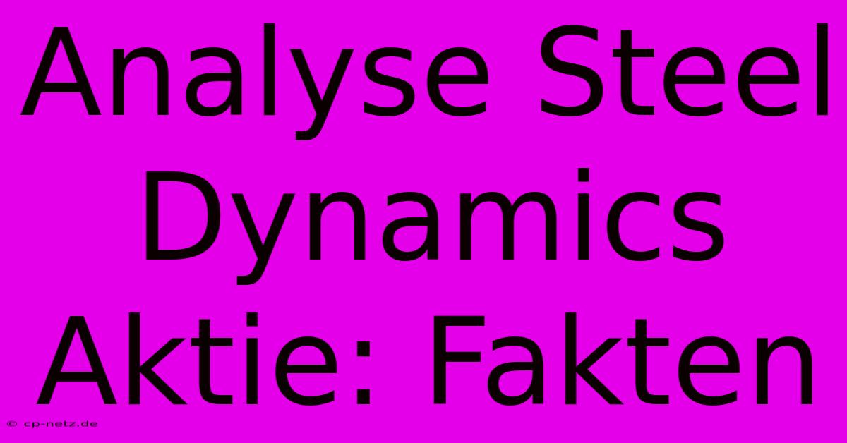 Analyse Steel Dynamics Aktie: Fakten