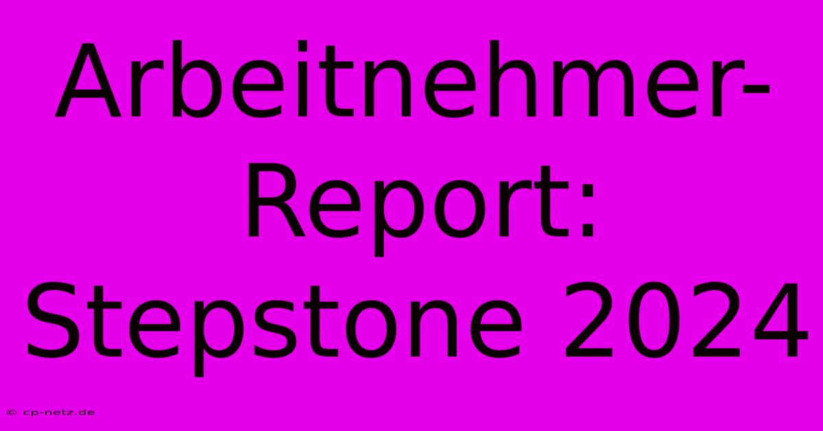 Arbeitnehmer-Report: Stepstone 2024