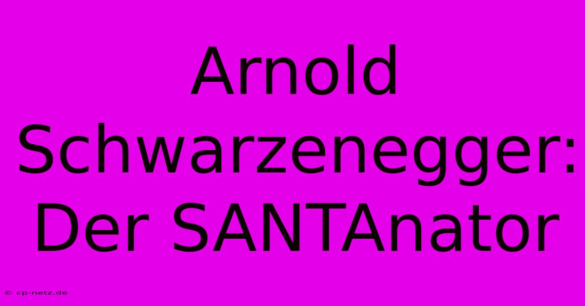 Arnold Schwarzenegger: Der SANTAnator