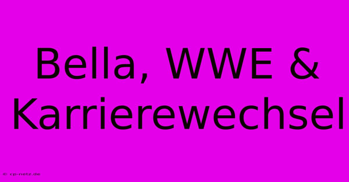 Bella, WWE & Karrierewechsel