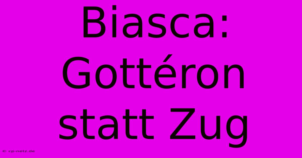 Biasca: Gottéron Statt Zug