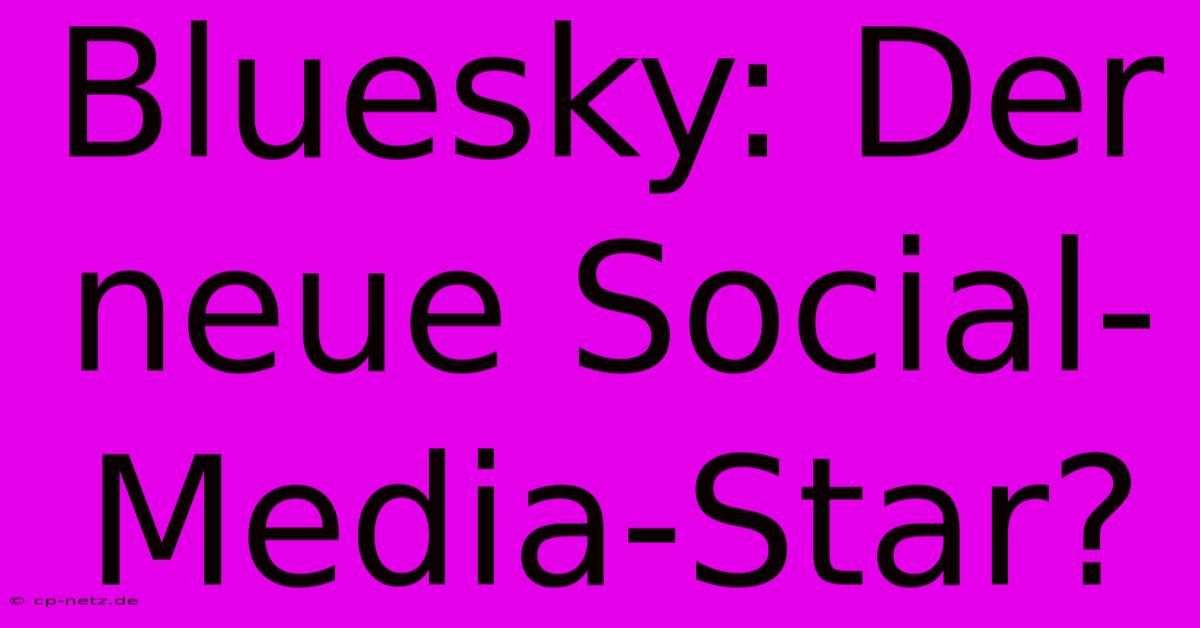 Bluesky: Der Neue Social-Media-Star?