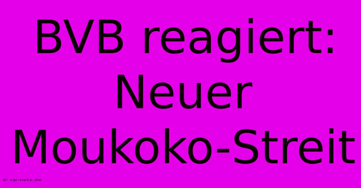 BVB Reagiert: Neuer Moukoko-Streit