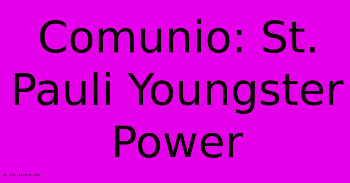 Comunio: St. Pauli Youngster Power