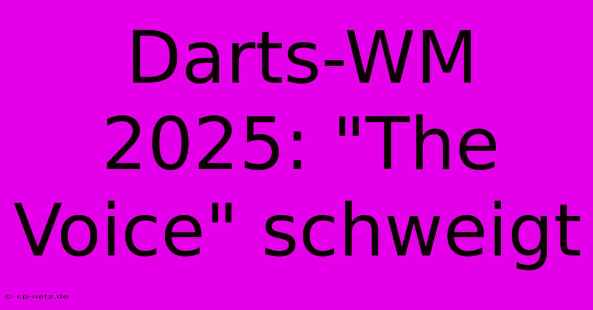 Darts-WM 2025: 