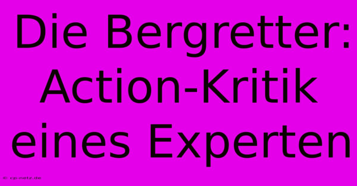 Die Bergretter: Action-Kritik Eines Experten