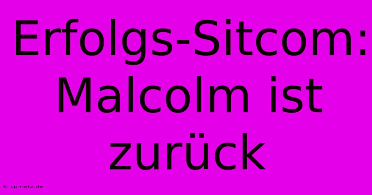 Erfolgs-Sitcom: Malcolm Ist Zurück