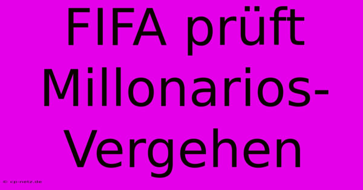 FIFA Prüft Millonarios-Vergehen