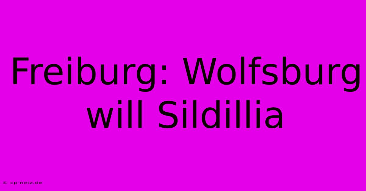 Freiburg: Wolfsburg Will Sildillia