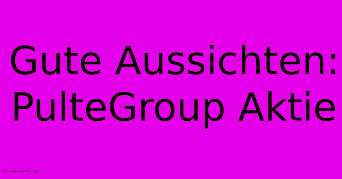 Gute Aussichten: PulteGroup Aktie