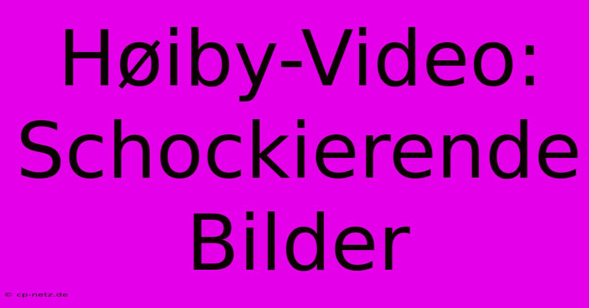 Høiby-Video: Schockierende Bilder