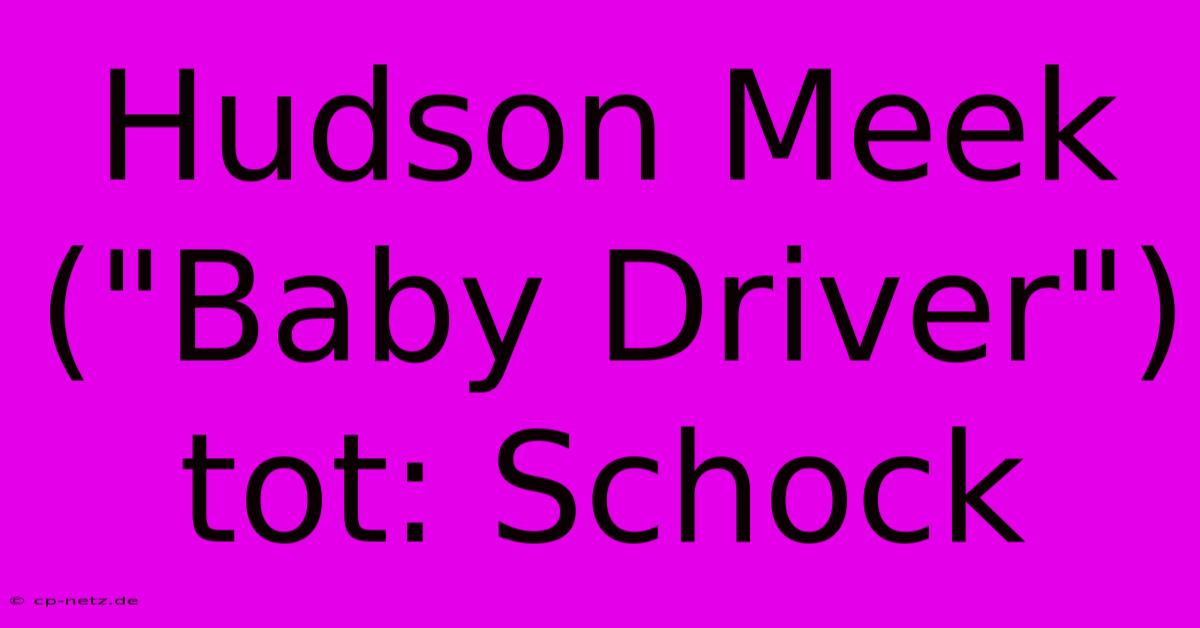 Hudson Meek (