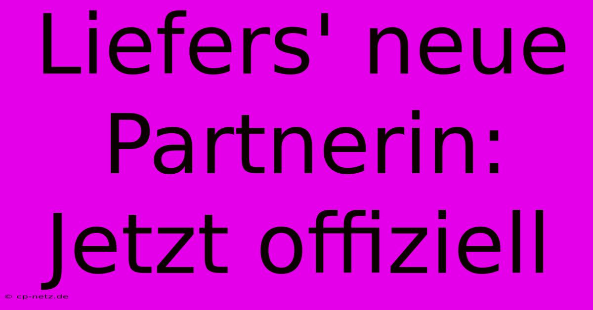 Liefers' Neue Partnerin: Jetzt Offiziell