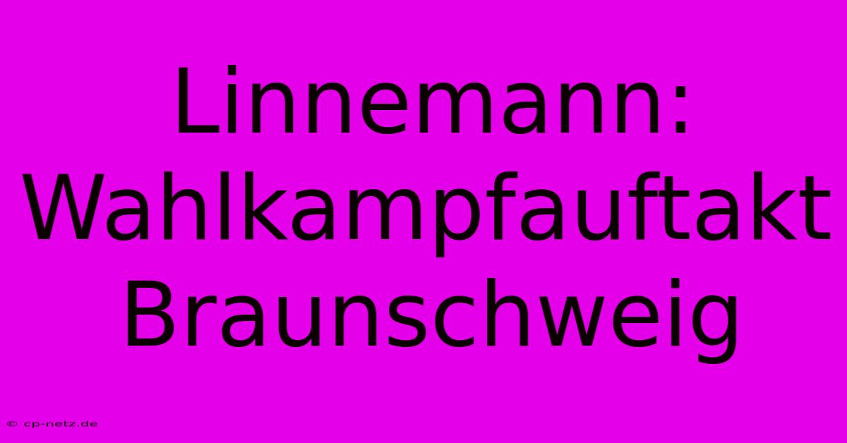 Linnemann: Wahlkampfauftakt Braunschweig