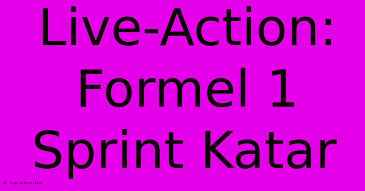 Live-Action: Formel 1 Sprint Katar