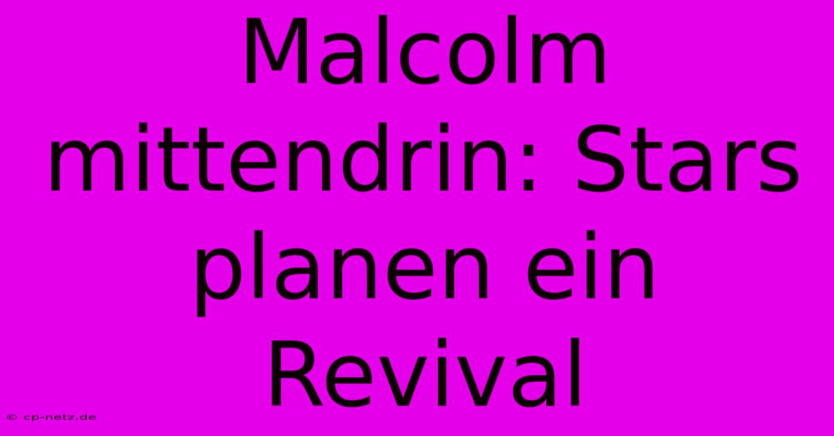 Malcolm Mittendrin: Stars Planen Ein Revival