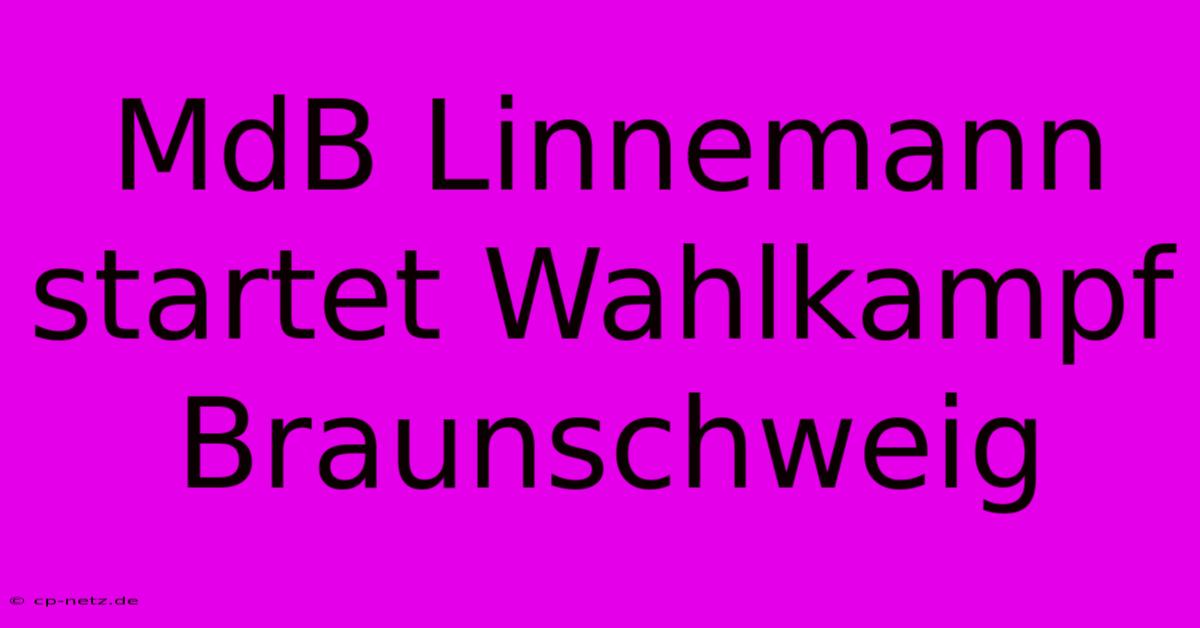 MdB Linnemann Startet Wahlkampf Braunschweig