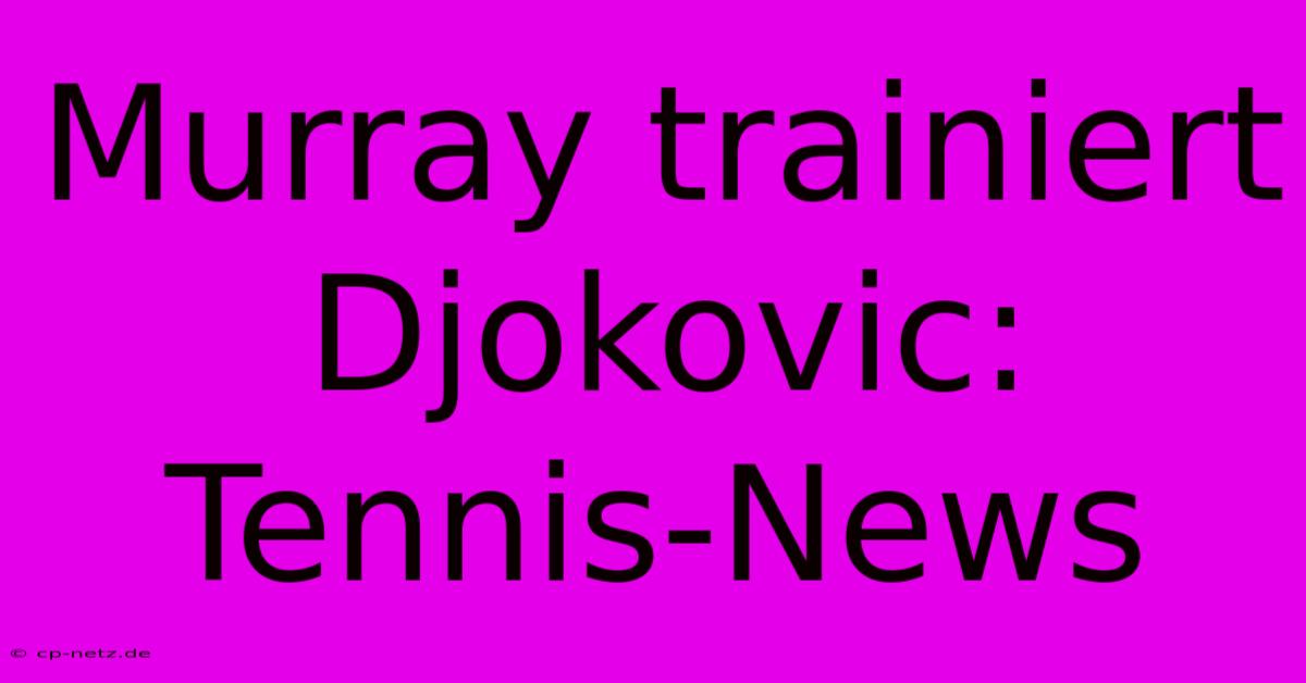 Murray Trainiert Djokovic: Tennis-News