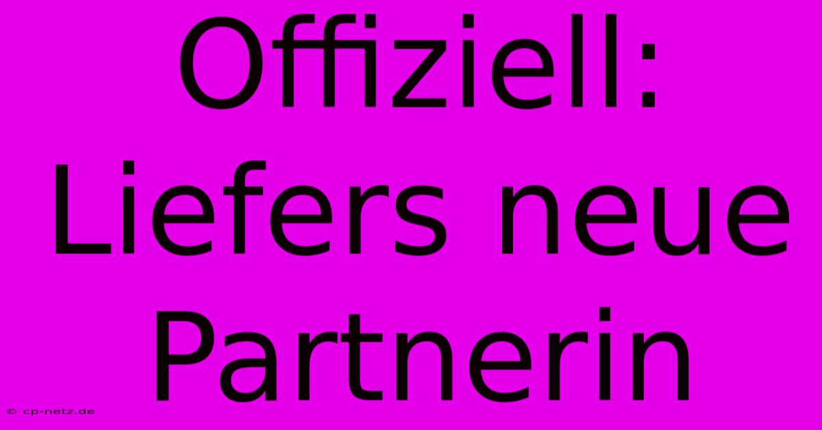 Offiziell: Liefers Neue Partnerin