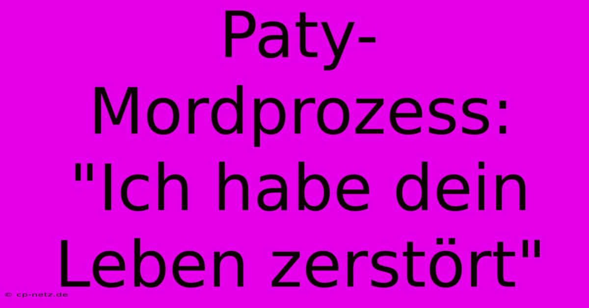 Paty-Mordprozess: 