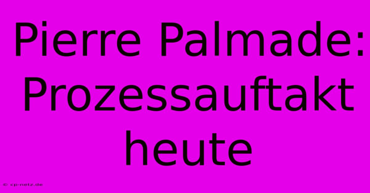 Pierre Palmade: Prozessauftakt Heute