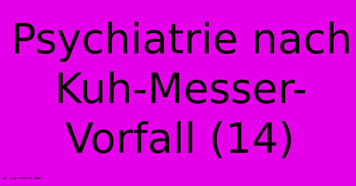 Psychiatrie Nach Kuh-Messer-Vorfall (14)