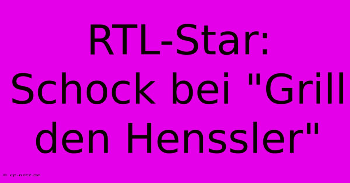 RTL-Star: Schock Bei 