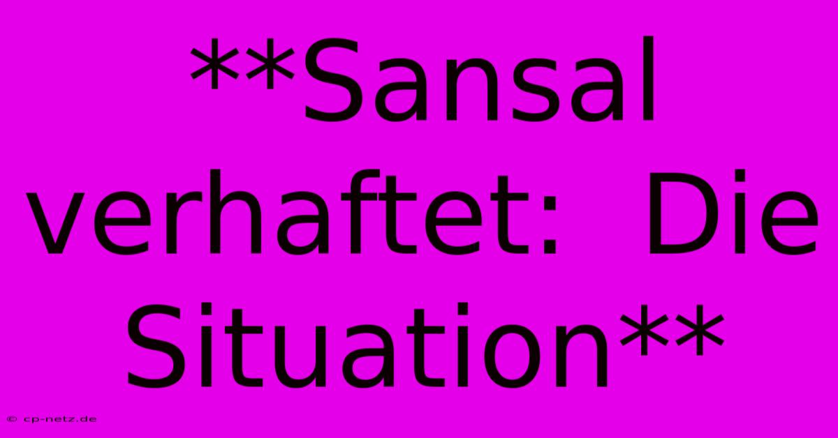 **Sansal Verhaftet:  Die Situation**