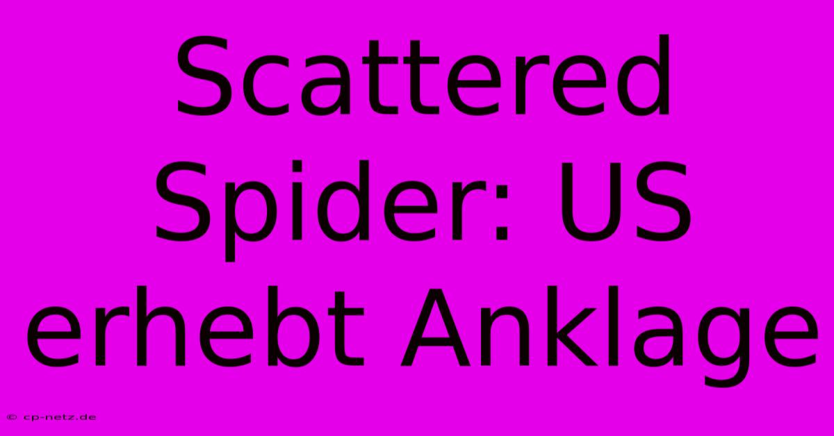 Scattered Spider: US Erhebt Anklage