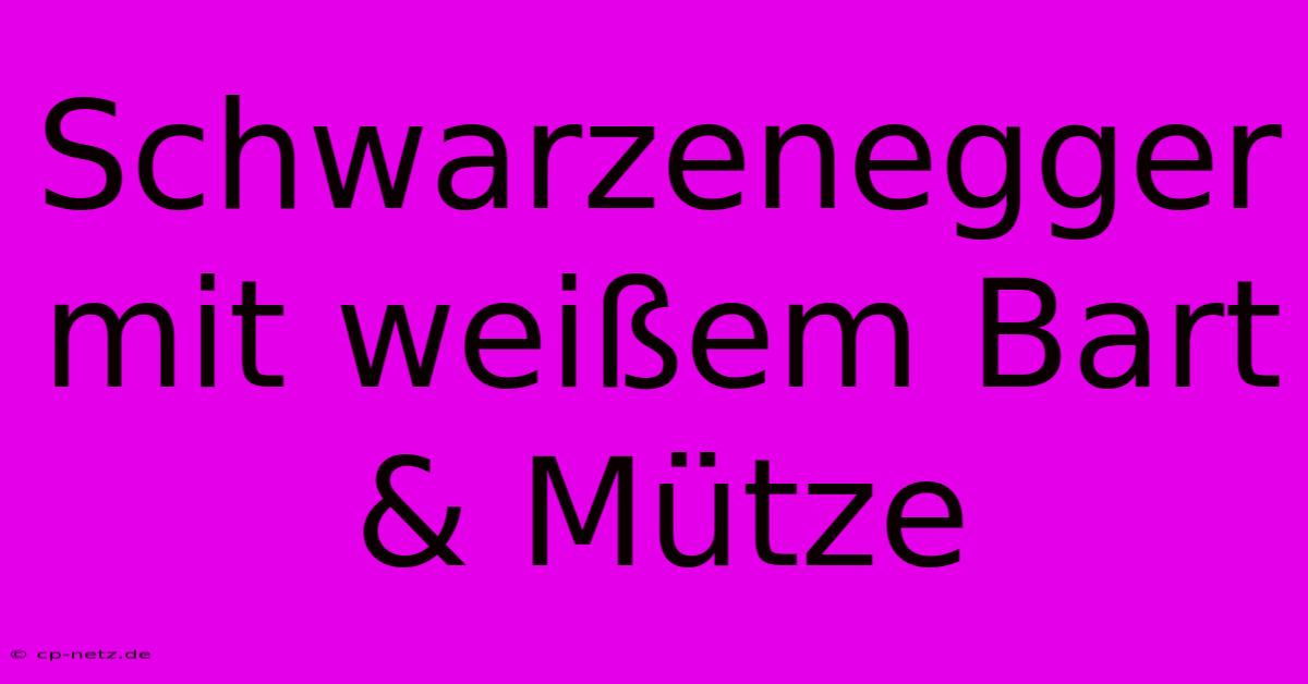 Schwarzenegger Mit Weißem Bart & Mütze