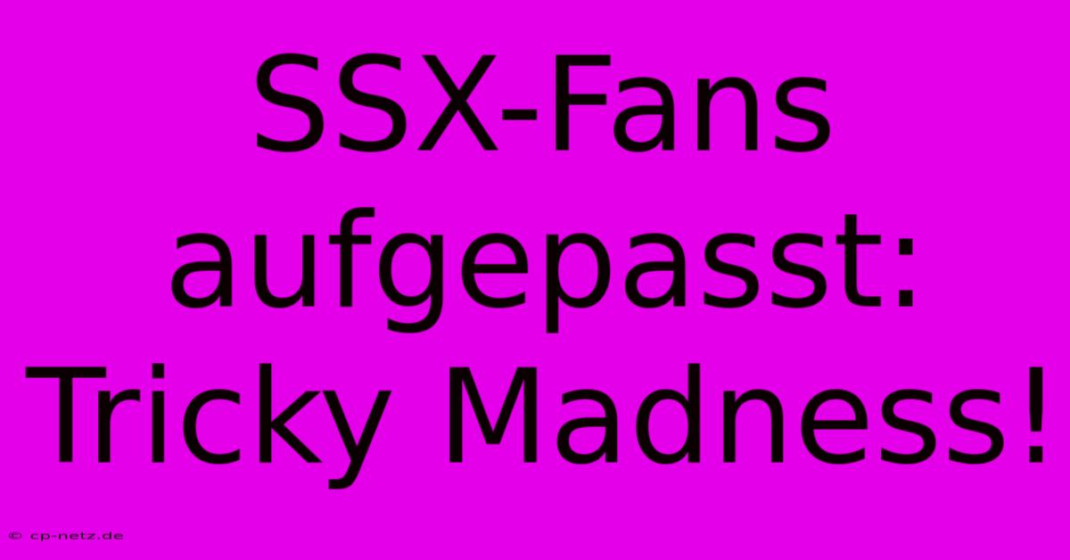 SSX-Fans Aufgepasst: Tricky Madness!