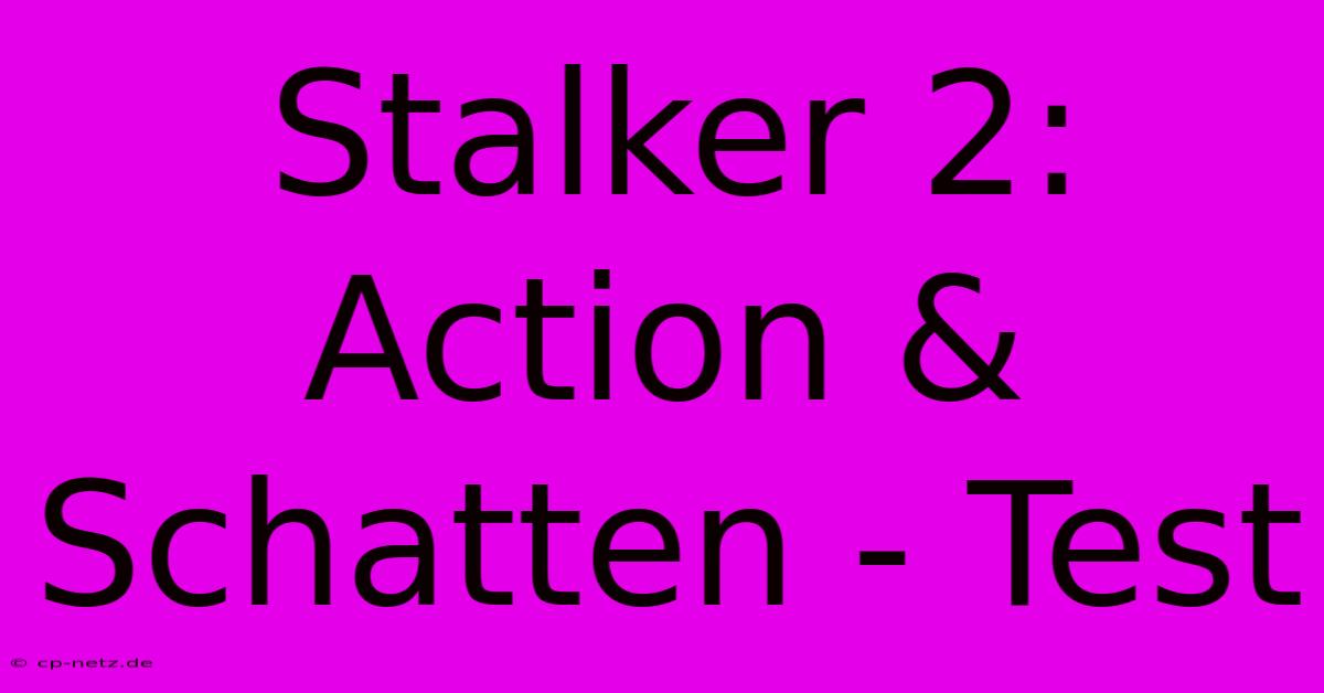 Stalker 2: Action & Schatten - Test