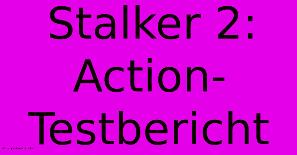 Stalker 2: Action-Testbericht