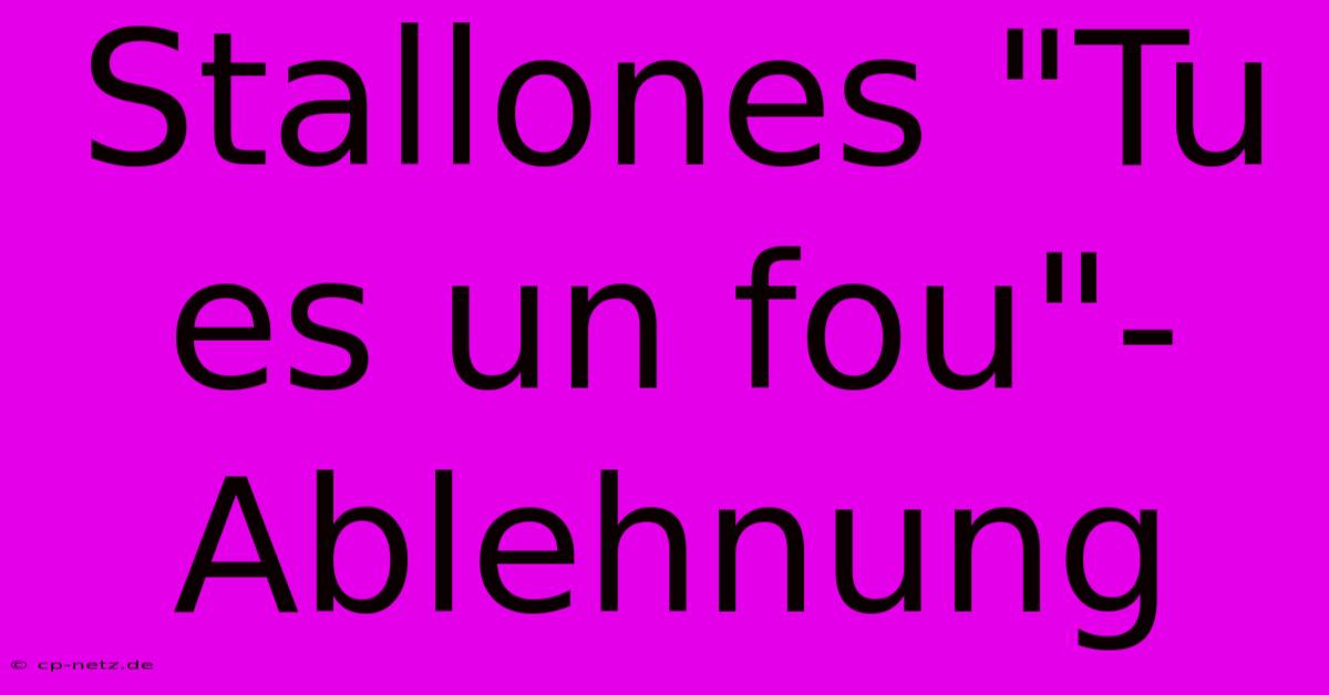 Stallones 