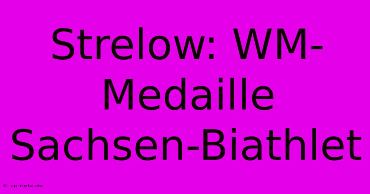 Strelow: WM-Medaille Sachsen-Biathlet