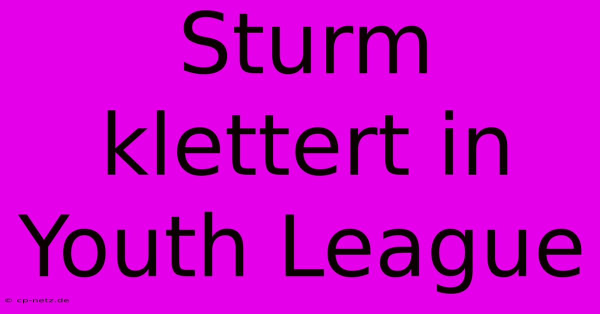 Sturm Klettert In Youth League