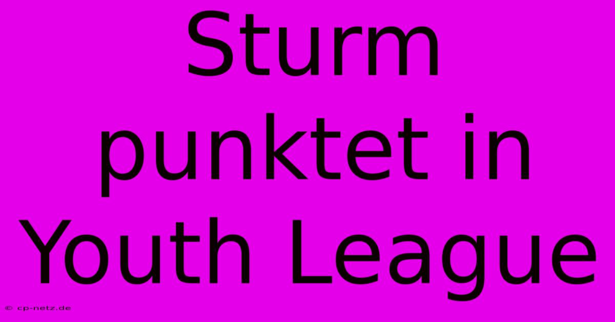 Sturm Punktet In Youth League