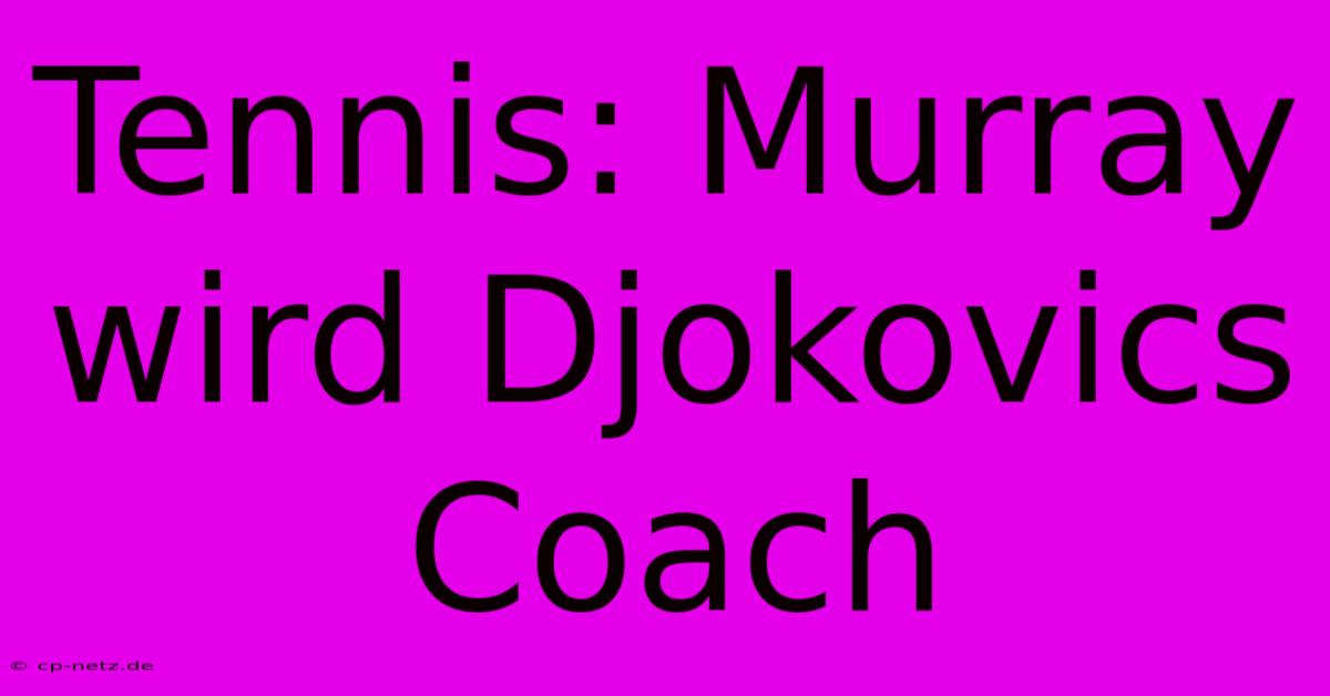 Tennis: Murray Wird Djokovics Coach