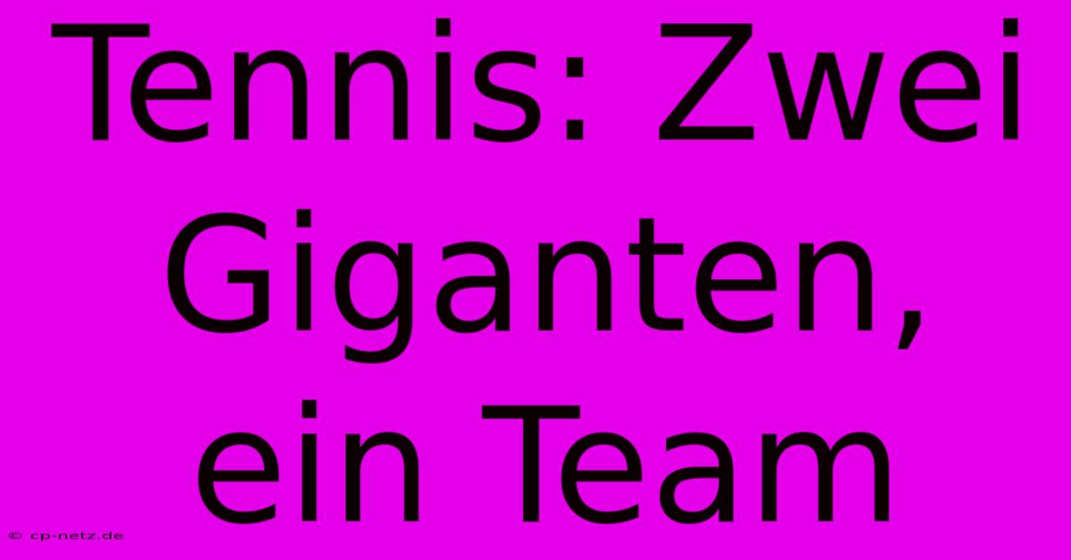 Tennis: Zwei Giganten, Ein Team