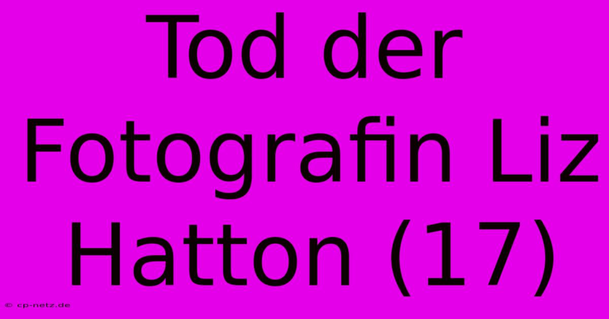 Tod Der Fotografin Liz Hatton (17)