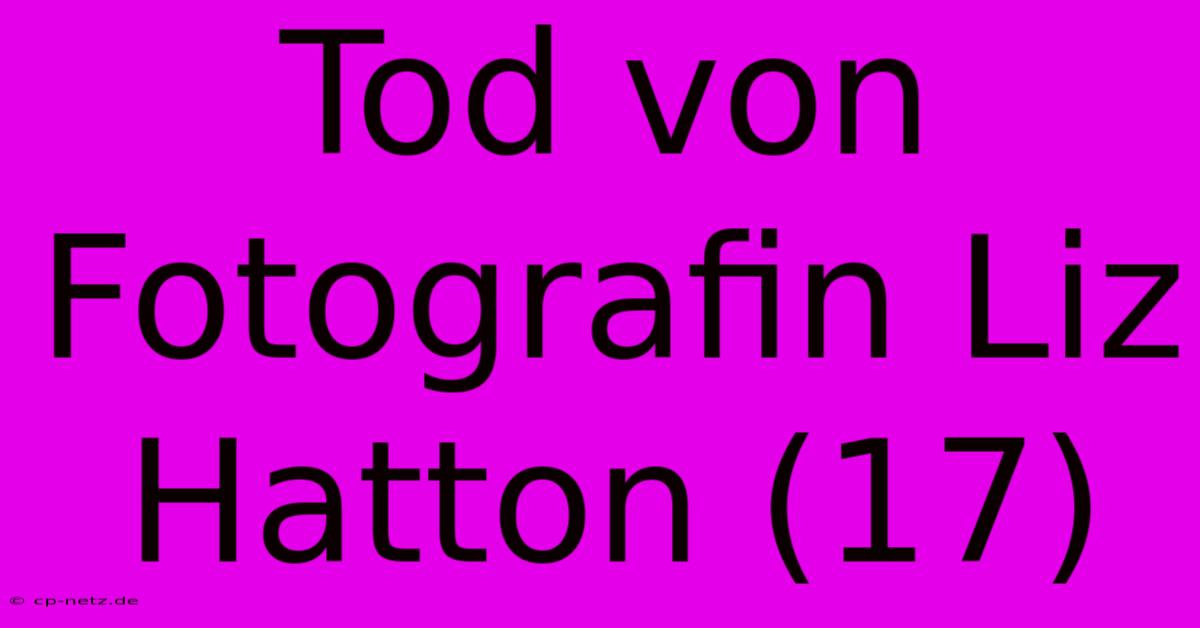 Tod Von Fotografin Liz Hatton (17)