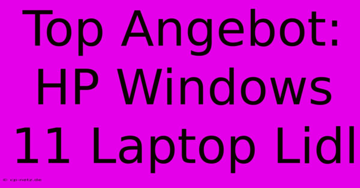 Top Angebot: HP Windows 11 Laptop Lidl