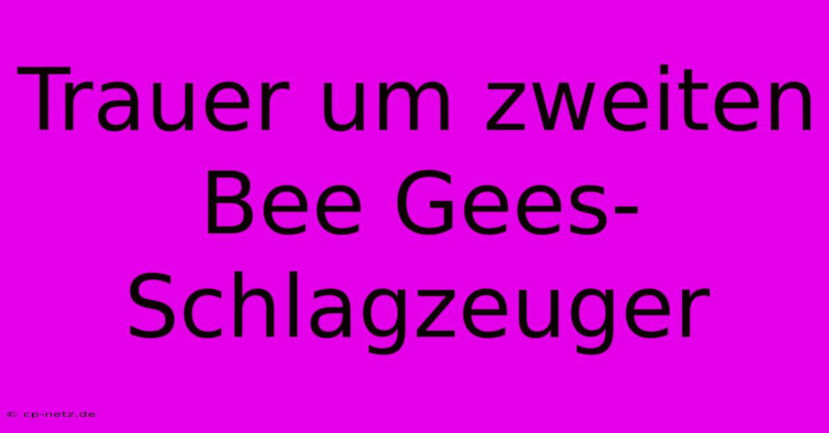 Trauer Um Zweiten Bee Gees-Schlagzeuger