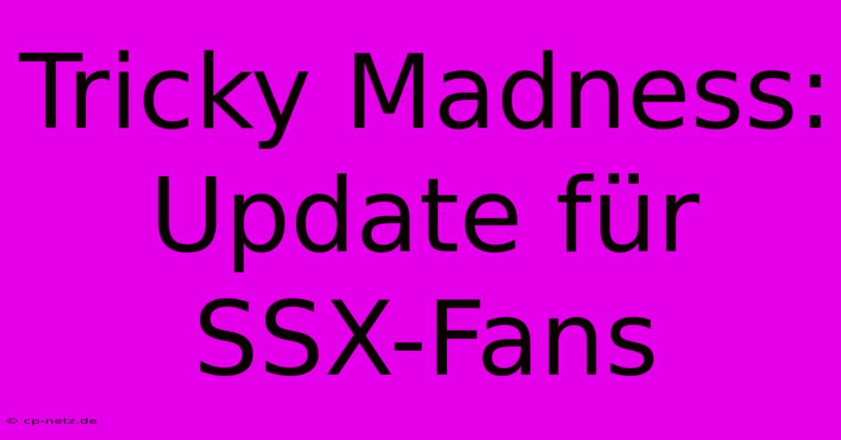 Tricky Madness: Update Für SSX-Fans