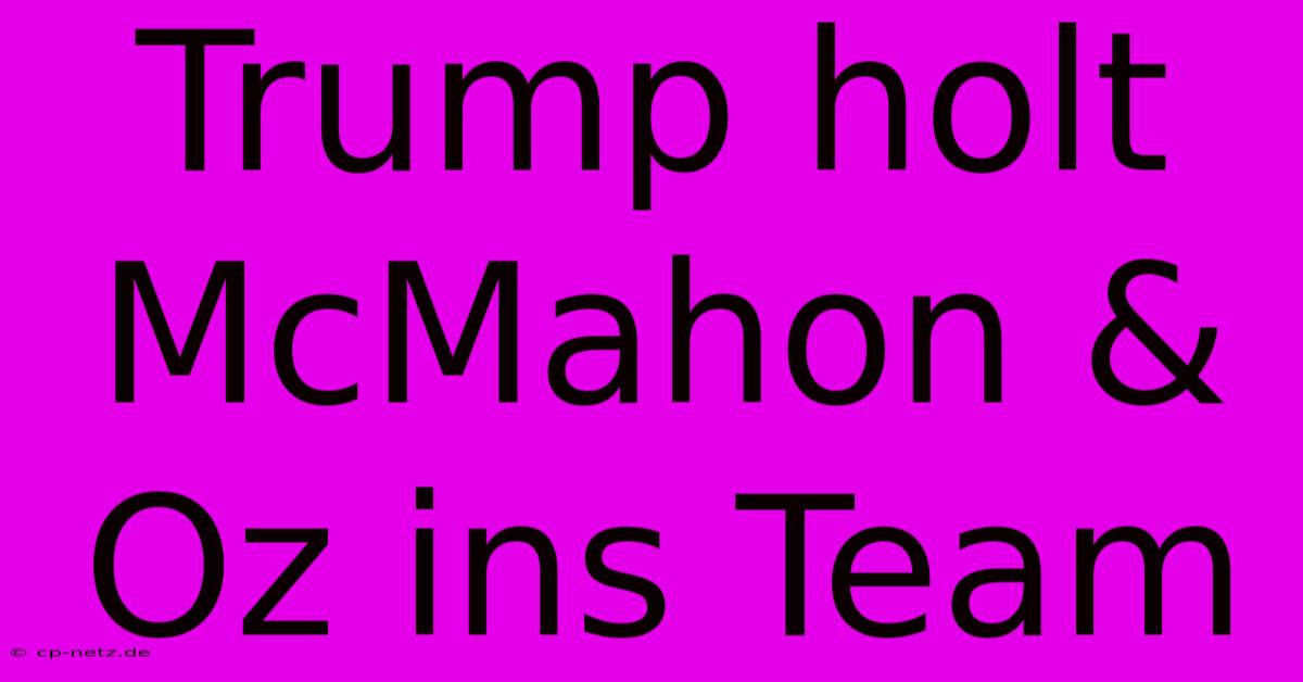 Trump Holt McMahon & Oz Ins Team