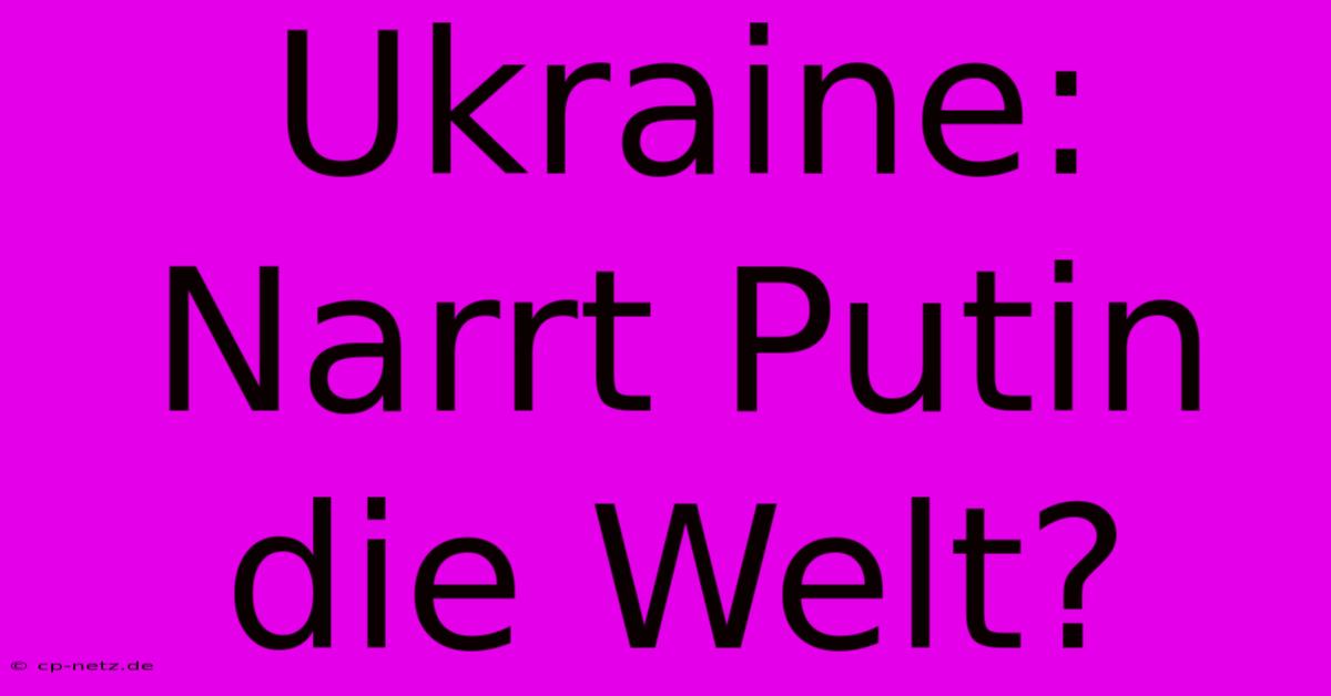 Ukraine: Narrt Putin Die Welt?