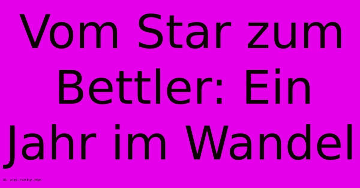 Vom Star Zum Bettler: Ein Jahr Im Wandel